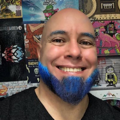 The guy with the blue beard!