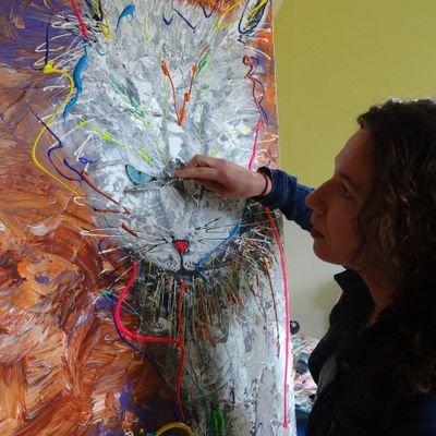 Ondernemend kunstenaar @https://www.mariekebrouwers.com | #kunst | Origineel | Kleurrijk| Vrolijk | Schilderijen | Zwolle | painter | contemporary art