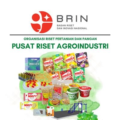 Official Akun Pusat Riset Agroindustri   
Organisasi Riset Pertanian dan Pangan         
Badan Riset dan Inovasi Nasional
