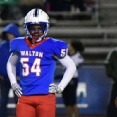 Walton High School|C/O 23|Linebacker| 5’11 200| 3.5 GPA