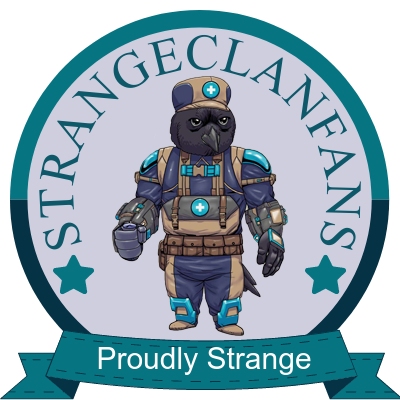 Proudly Strange! Dedicated fans of Strange Clan, the most amazing blockchain-based game ever - Coming soon to Cosmos! YAWP!