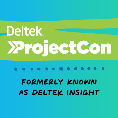 Our annual customer conference #DeltekInsight is now #DeltekProjectCon! Follow us @Deltek for the latest updates.