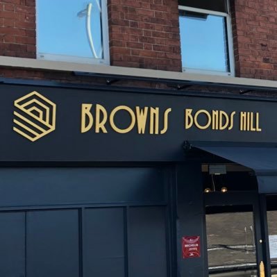 Browns Bonds Hill restaurant, part of Ian Orr’s group. AA Rosettes, recommended by Michelin Guide, Best Food Tourism Experience 2017