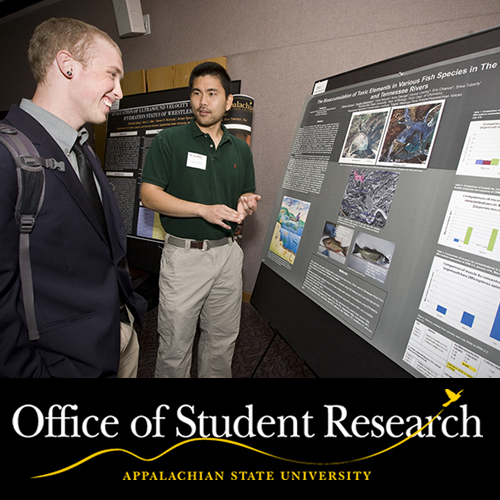 The Appalachian State University Office of Student Research supports learning through mentored research experiences with faculty and other professionals.