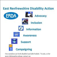 East Renfrewshire Disability Action(@erdisability) 's Twitter Profile Photo