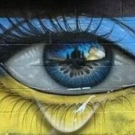 Rugby loving, Welsh pretending, Early music singing, Crime reading, Country music listening. Ukrainian teardrop by artist My Dog Sighs