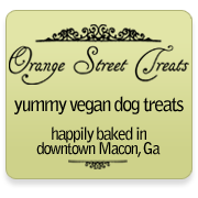 We are the bakers of yummy vegan dog treats.