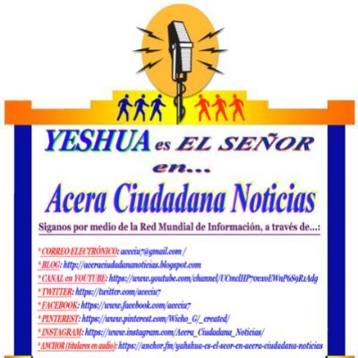 Asno del SEÑOR YESHÚA HA' MASHIAJ y Comunicador Social. Arrepiéntanse y busquen a CRISTO como ÚNICO y SUFICIENTE SALVADOR PERSONAL. ¡MARANATHA! AMAMOS A ISRAEL!