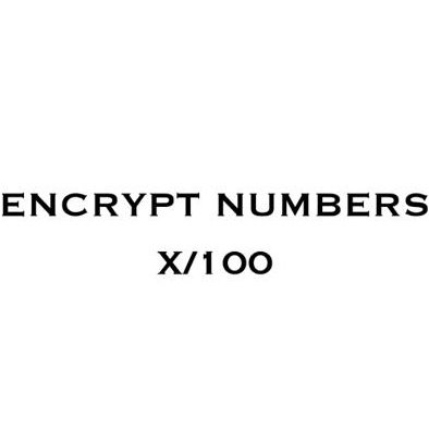 Encrypt Numbers