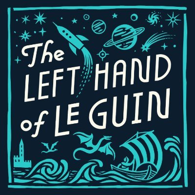 AND HERE WE ARE...Podcast-talk abt Ursula K. Le Guin w/ obsessives, writers, readers, humans, & aliens. Hosted by @bleakhousing | art: @jimmyct