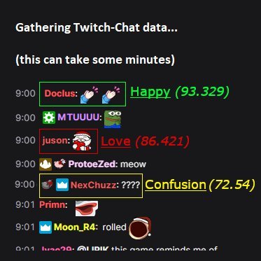 🚀 Our A.I. captures Twitch-chat messages in realtime, sets a single emotional state. Twitch Extension here https://t.co/nvirp6yFhO