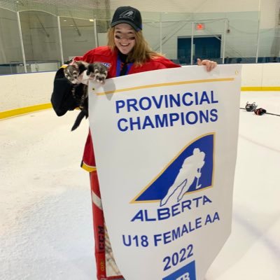 U18 AAA Goaltender #AFHL 2x Consecutive Provincial Female AA Champion (‘22 ‘19) Top League Goaltender (‘20) Northern Lights Award (‘21)! #2023Grad #AAAJrOilers