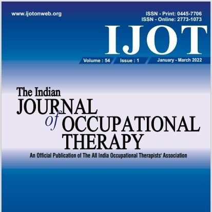 The official Twitter account of The Indian Journal of Occupational Therapy (ISSN-0445-7706)