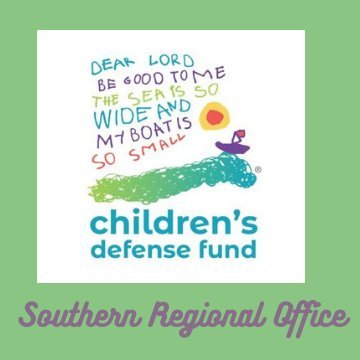 The Children’s Defense Fund-Southern Regional Office (CDF-SRO) opened in 1995 to improve policies & programs for children & families in the Southern Region.