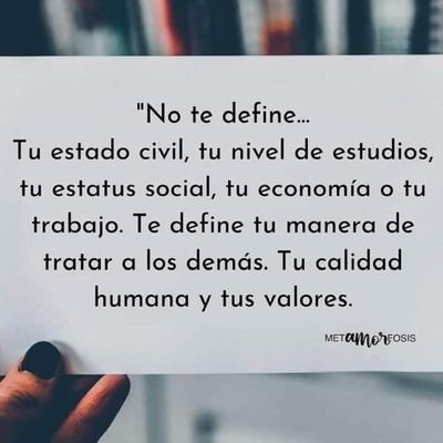 ¡Simplemente no ser como las demás personas!