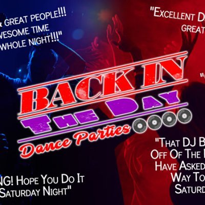 Back In The Day Dance Parties hosts events at amazing venues to give the over 35 crowd an opportunity to mix, mingle and more!