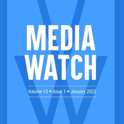MediaWatchJourn's profile picture. Media Watch is a peer reviewed international journal in mass communication and media publishes three issues in a year (Jan, May and September