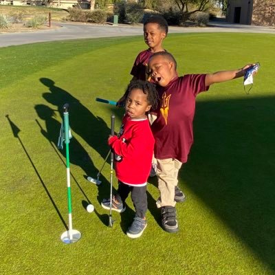 3 brothers who are learning the game of golf, growing together, and having fun golfing!
