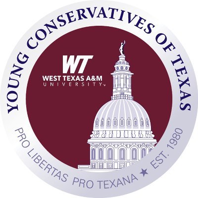 WTAMUyct's profile picture. Young Conservatives of Texas at West Texas A&M | Pro Libertas Pro Texana | Big government is way overrated | RT/Likes ≠ endorsements.