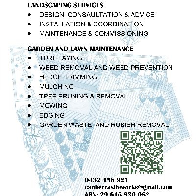 CanberraSitewor's profile picture. Landscaping & Garden Services