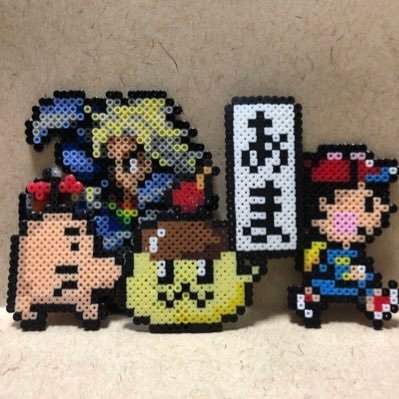 MOTHER2やMOTHER3などMOTHERシリーズ中心で好きなゲームのアイロンビーズ創作、アレンジ二次創作しています。自己観賞用で、販売はしていません。著作権違反の出品、購入は絶対ダメです。呟きはご飯やゲーム、MOTHER関連など雑多な垢ですfrom:amahirorin_cat アイロンビーズ←で過去作見られます