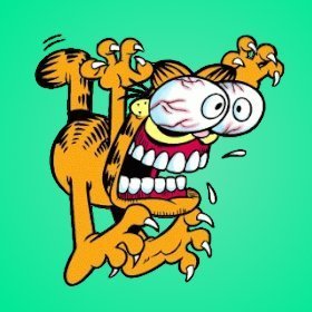 YAAHH!
• Another Garfield gimmick account
• Garfield strips but Garfield is absolutely terrifying
• by @npgcole