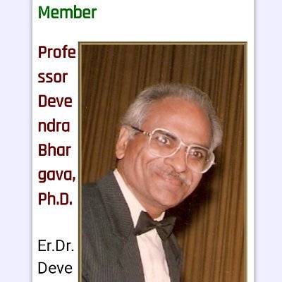 Prof.Dr.Er. DEVENDRA SWAROOP BHARGAVA Profile