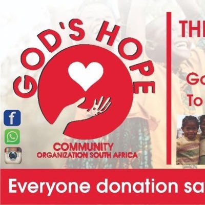 We are a Non-Profit Organization working on Education, Health and Charity. Phone: +27787000577
Donation WhatsApp number 
Website:www.godshopeorphanagesouthafric