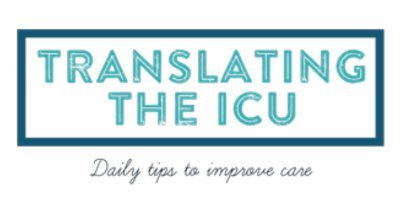 Translating concepts to improve ICU care, transforming care to improve outcomes
Instagram : @translating_the_icu