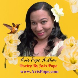 Avis Pope, Author @AvisPope @PowerfulWomen
Amazon shop: https://t.co/uPbDryklzC
YouTube: AvisPope
Instagram/TikTok: AvisPopeAuthor
Facebook: PoetryByAvisPope