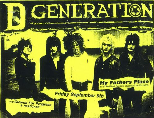 D Generation is Howie Pyro, Michael Wildwood, @Jesse_Malin, Danny Sage, and @LuckiestBacchus