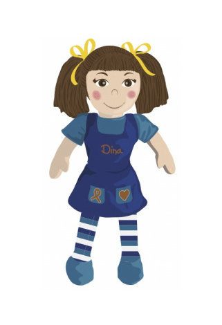 TheDinaDoll's profile picture. The Dina Doll is a cause-related toy where proceeds help children with cancer travel for care. Buy one for your child and donate one to a child with cancer.