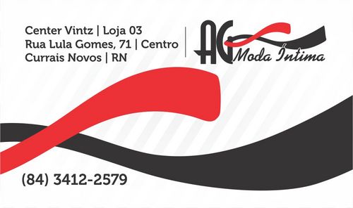 Venha conferir nossa Loja:
* Lindas e sensuais lingeries;* Roupas de Dormir Femininos e Masculinos;* Cuecas infantil e adulto;* Calcinhas... e tb sex shop!