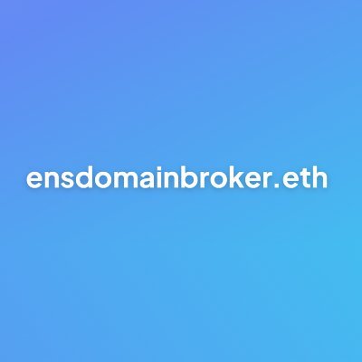 ENS Domain Broker