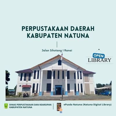 perpusda_natuna's profile picture. Perpustakan Daerah (Dinas Perpustakaan dan Kearsipan) Kabupaten Natuna
Jalan Sihotang - Ranai
Buka : 08.00 Wib - 16.00 Wib