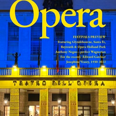 “The bible of the industry”, OPERA has been the world’s leading commentator on the lyric stage for nearly 75 years. Subscriptions https://t.co/3lbXYSt9W7