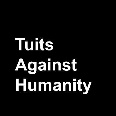 Un proyecto de programación idiota de @subetealanutria basado en el juego Cards Against Humanity.

(Hecho con cheapbotsdonequick)