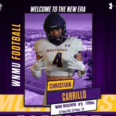6’3. 190Ibs. Wide Receiver WNMU football at