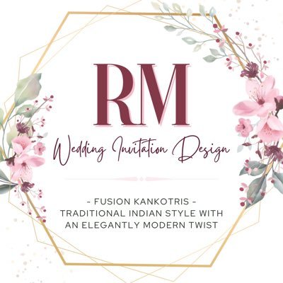 Bespoke #WeddingInvitations. Fusion #kankotris, blending traditional #Indian formatting with stunning florals, for an elegant, modern finish.