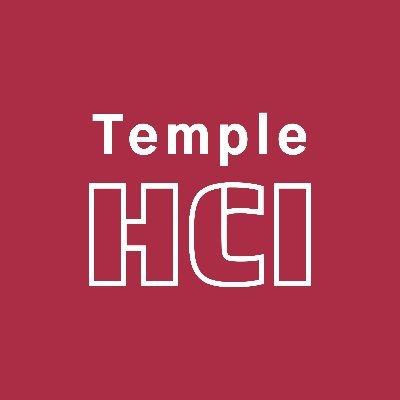 The official Twitter account for the HCI Lab at Temple University.