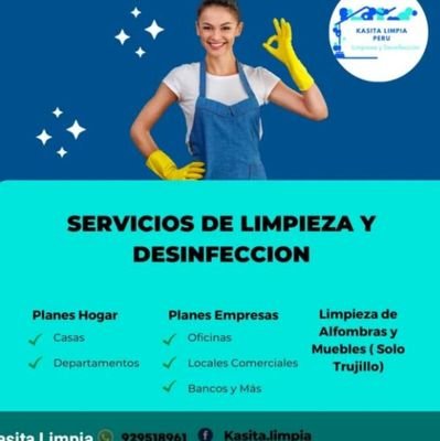 Servicio de limpieza especializado en casas, departamentos, oficinas, ambientes para espectáculos y otros, siempre con la pasión que nos caracteriza. 929518961