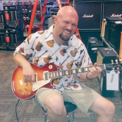 Dedicated guitar player loving life and making the most of every day