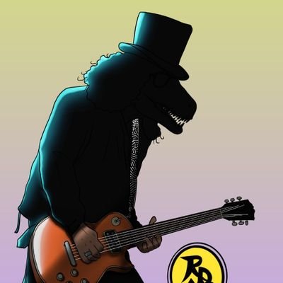 Dino's NFT with his own Rock Music. Once you get Dino's arts, you'll got access to use his music too! Drawing by 👉 @Kerollweezer79 | Music by 👉 A.H