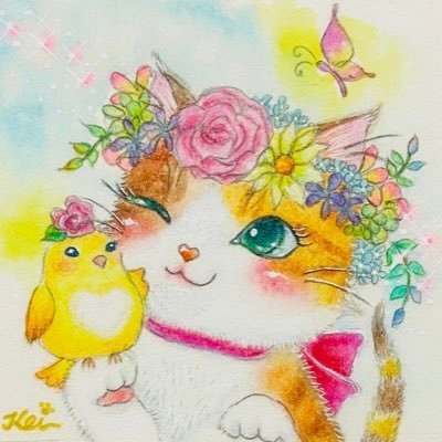 猫が好きで猫の絵を描いています。制作・展示告知のアカウントです。作品の個人的なお問い合わせや注文のDMは受け付けておりません。展示ギャラリー様にお任せしております。全ての作品は猫の絵描き・Keiに帰属します。無断転載はしないでねm(_ _)m