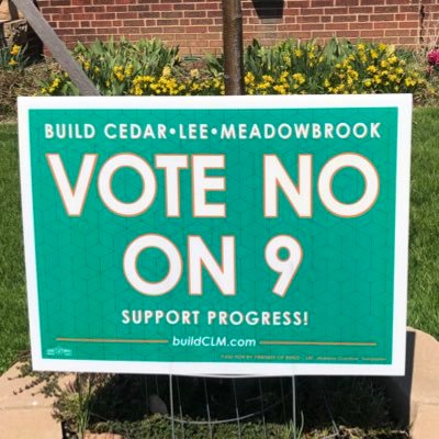 Resident-led group urging Cleveland Heights to VOTE NO on Issue 9 on May 3rd, 2022 in order to move forward with the Cedar-Lee-Meadowbrook project.