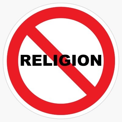 Standing in opposition to religion because of its catastrophically negative impact on the human species.