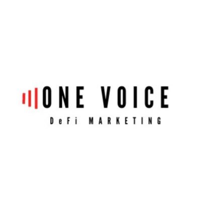 Changing the way you look at DeFi Marketing. The ONE VOICE team’s mission is to bring integrity & transparency to the crypto space.