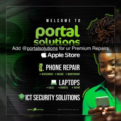 Portalsolution2's profile picture. iPhone | Samsung | MacBook | iPad | Beats | Accessories | Repair | Track | Swap | Delivery
⏰ 8am - 6pm 
📍No 1 Onne Road Gra Phase 2, PH
📱📲 08139955580