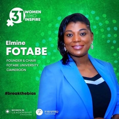 Founder and Chair at Fotabe University of Cameroon, Founder, Association for the promotion of Decent work for Women and Girls.Founder of https://t.co/WLn1q135zH