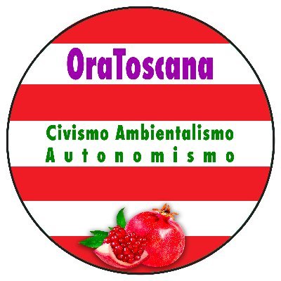 Cinguettìo ufficiale di OraToscana, rete politica di pensieri, azioni, amministrazioni civiche, ambientaliste, autonomiste in Toscana, dal 4 ottobre 2021.